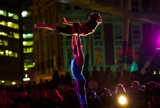 Tanya and Pascal perform adagio. 